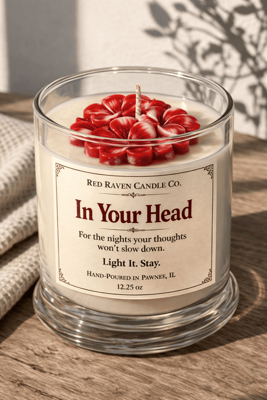 In Your Head - Calming, Relaxation Candle - Red Raven Candle Co