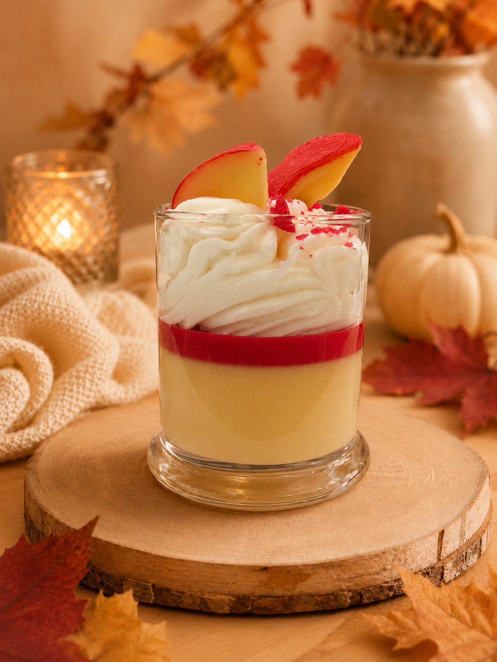 Autumn Apple Spice Dessert Candle