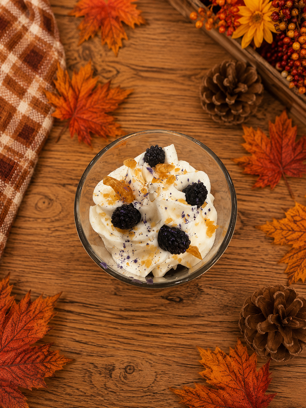 Blackberry Cobbler Dessert Candle l Fall Candle