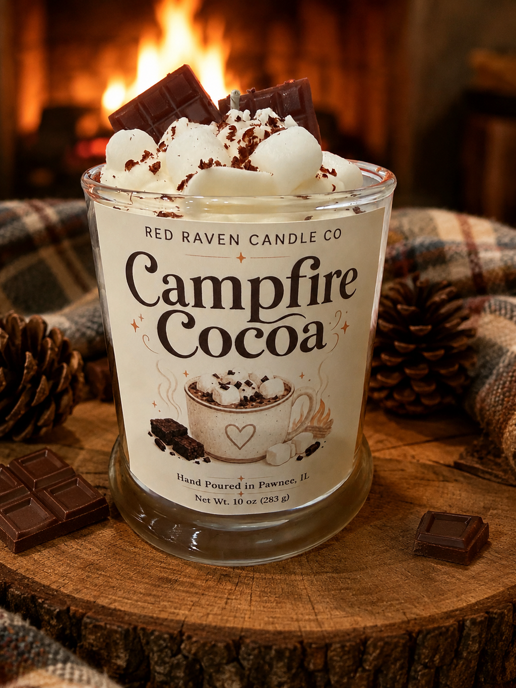 Campfire Cocoa Dessert Candle
