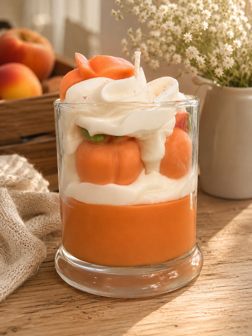 Georgia Peach Handcrafted Dessert Candle 10.5oz