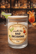 Smells Like Bad Decisions – Funny Adult Cheeky Scented Candle (7oz) - Red Raven Candle Co