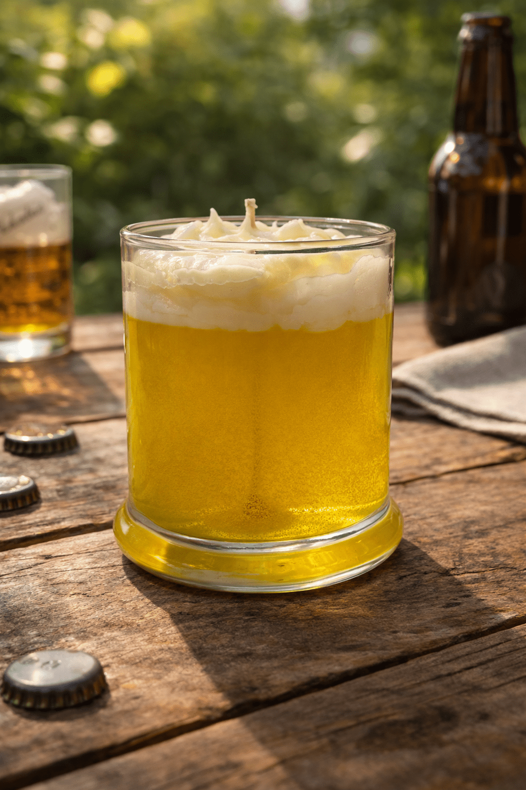 Hold My Beer Candle – Realistic Beer Glass Candle (12.25 oz) - Red Raven Candle Co