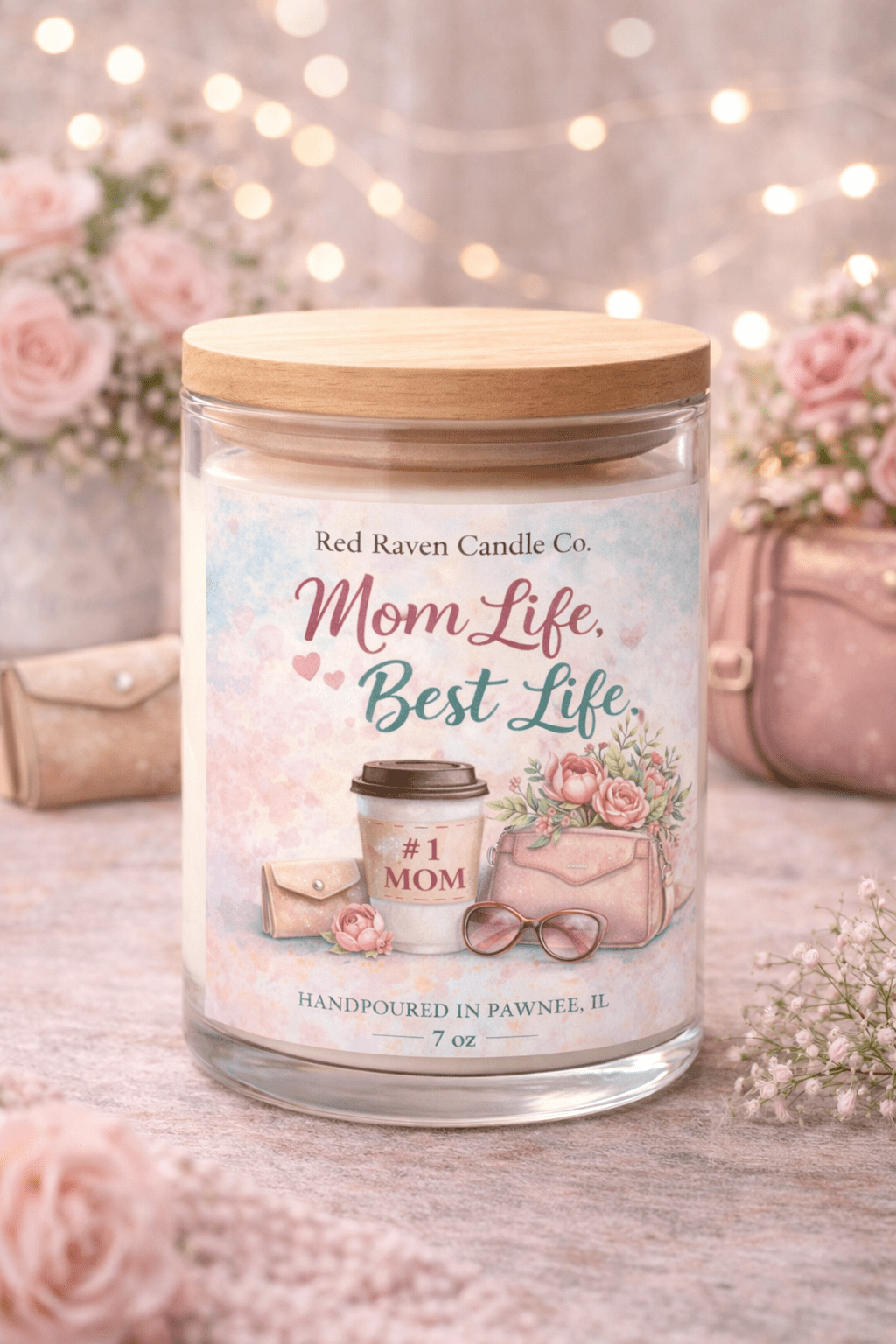 Mom Life, Best Life – Mother’s Day Candle - Red Raven Candle Co