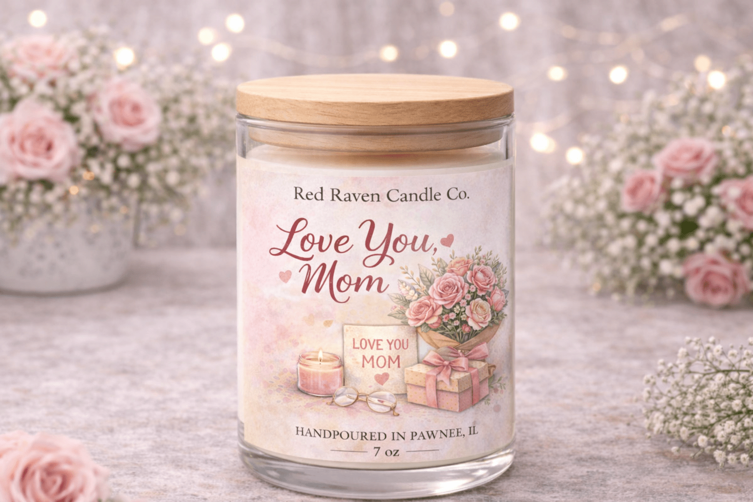 Love You, Mom – Mother’s Day Candle - Red Raven Candle Co