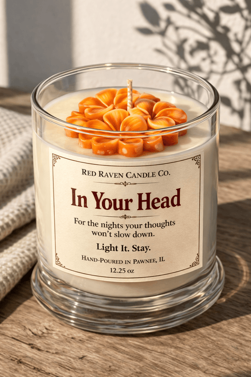 In Your Head - Calming, Relaxation Candle - Red Raven Candle Co
