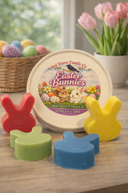 Easter Bunnies Wax Melts – Fresh Fruit Blend (2.4 oz) - Red Raven Candle Co