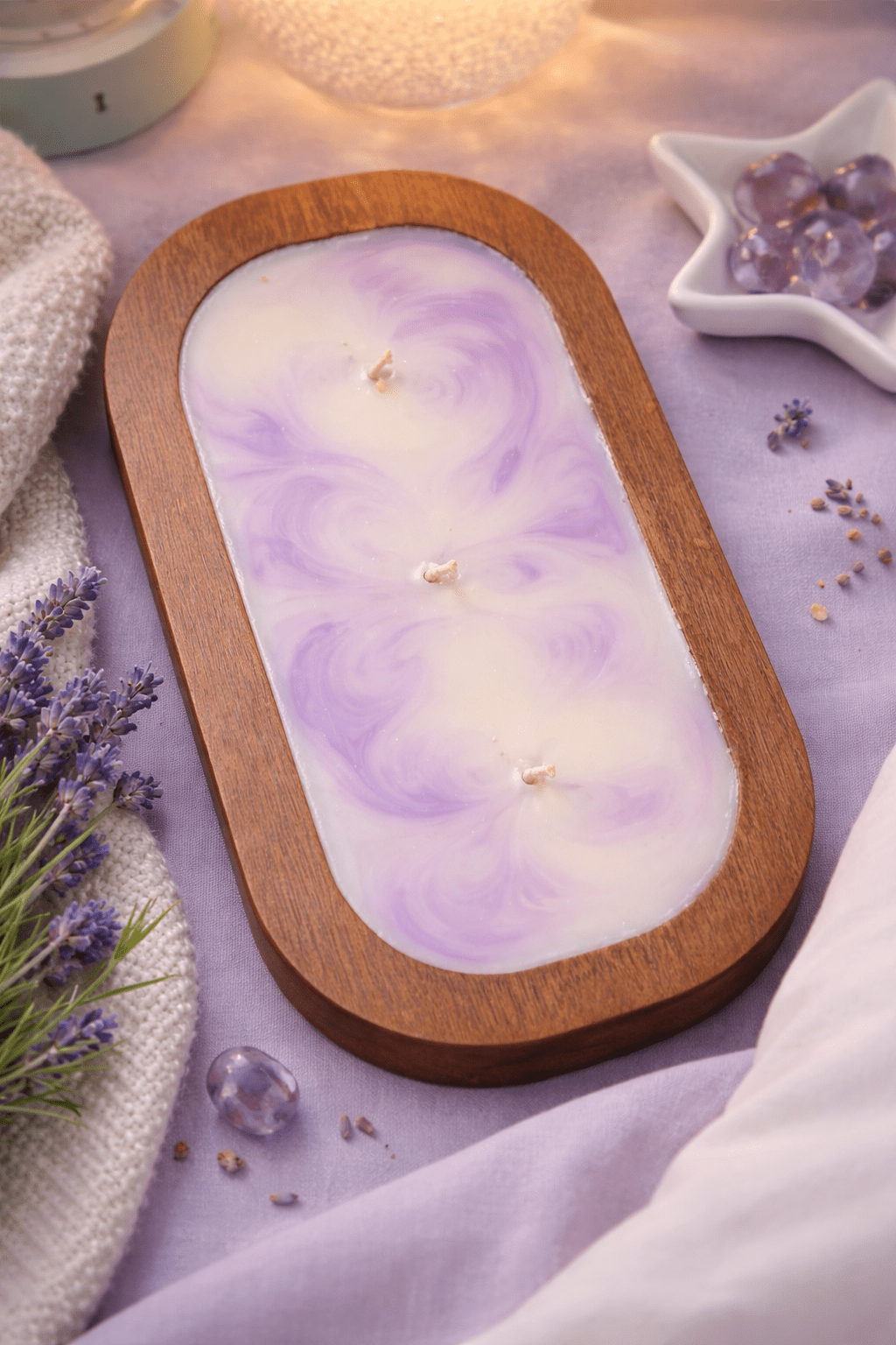Relax & Reset – 16 oz Wooden Bowl Candle - Red Raven Candle Co
