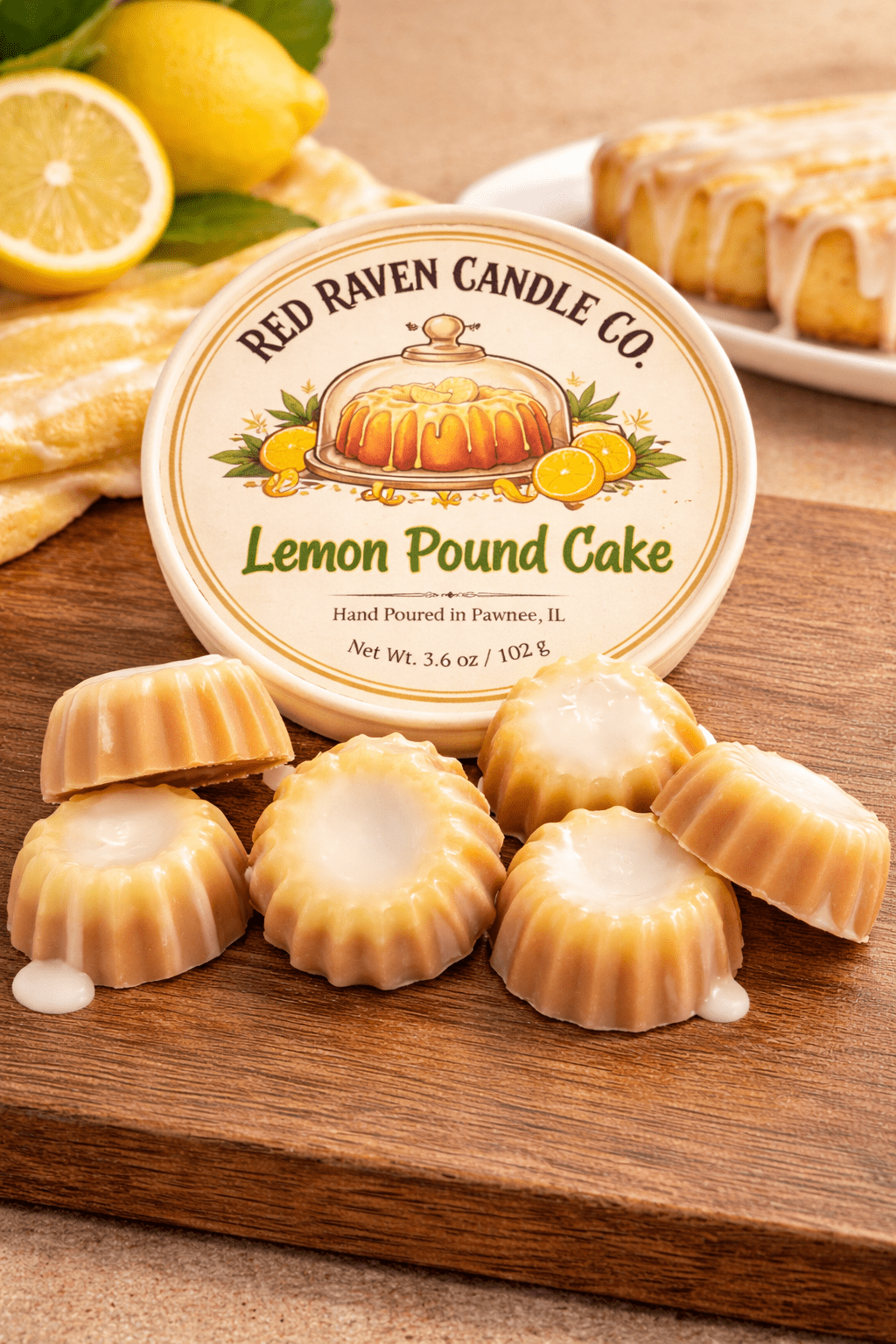 Lemon Pound Cake Wax Melts — They Found No Kidnapping Victims, Just This - Red Raven Candle Co