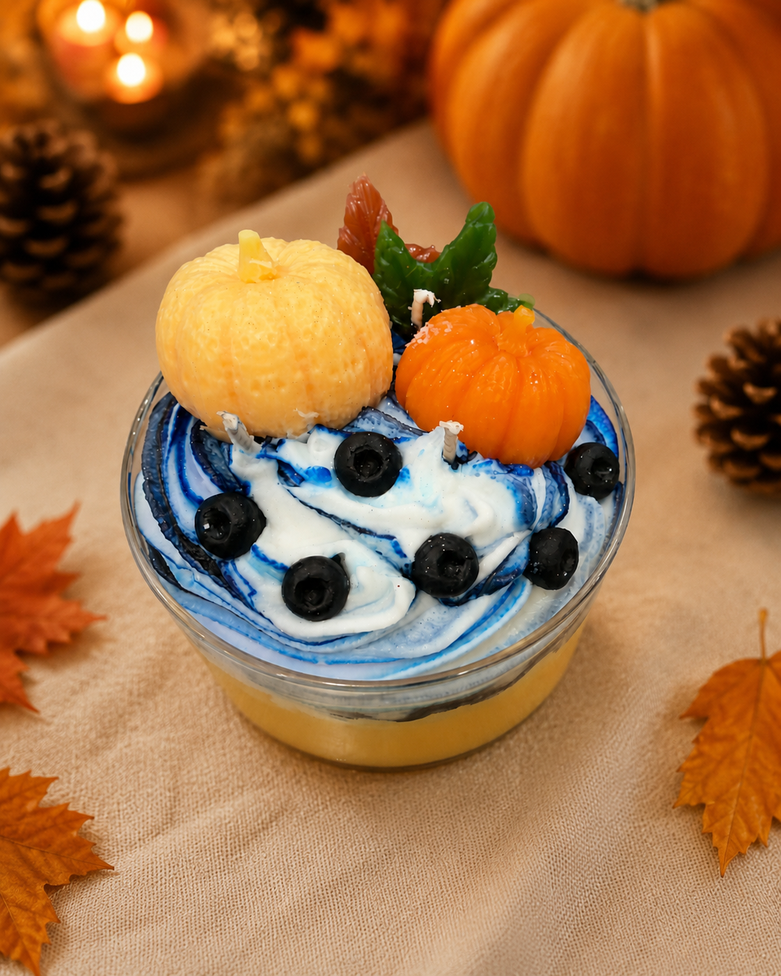 Blueberry Pumpkin Patch Dessert Candle