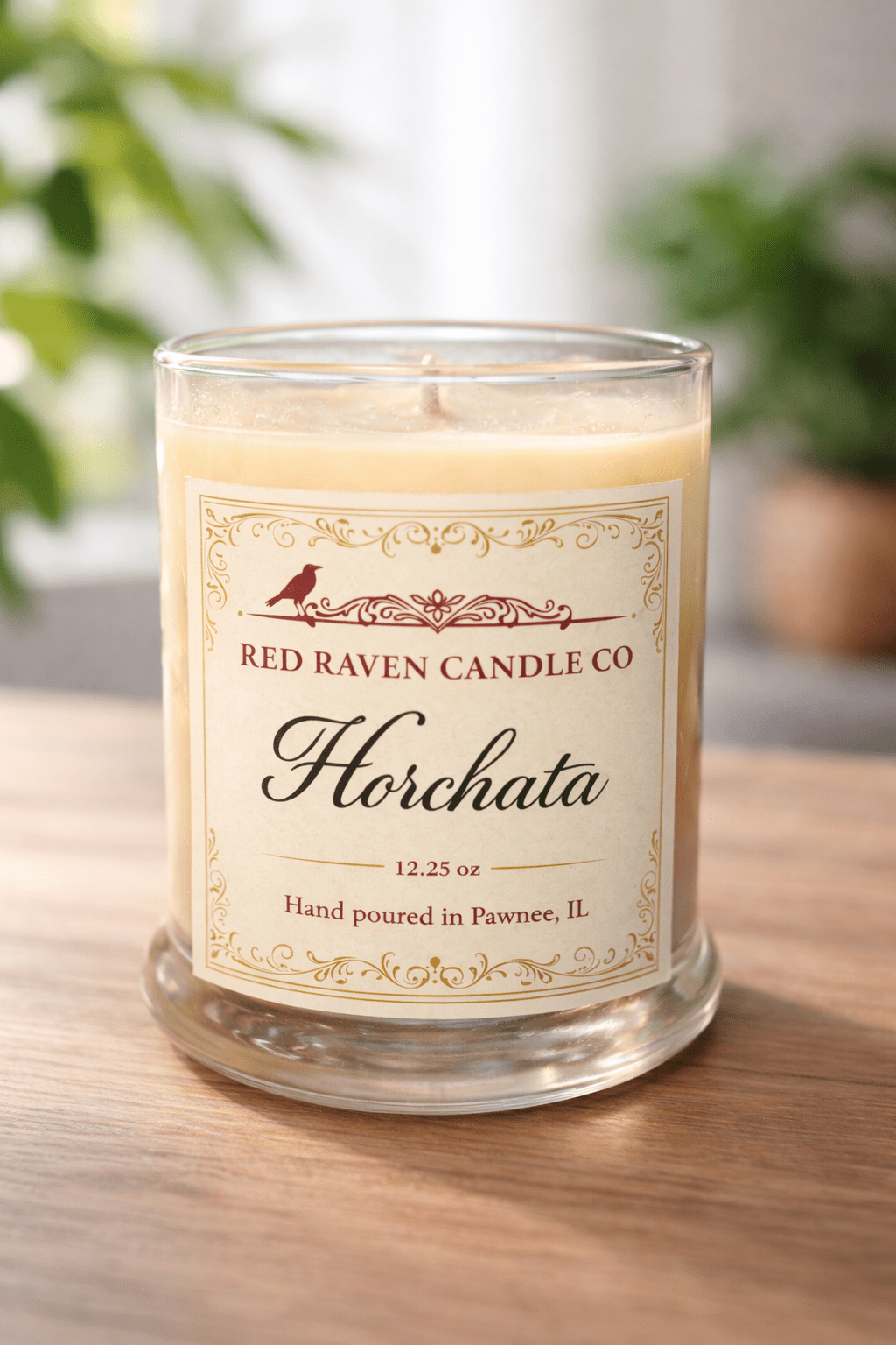 Horchata Candle – Creamy Cinnamon Vanilla Dessert Candle 12.25 oz Hand - Poured - Red Raven Candle Co