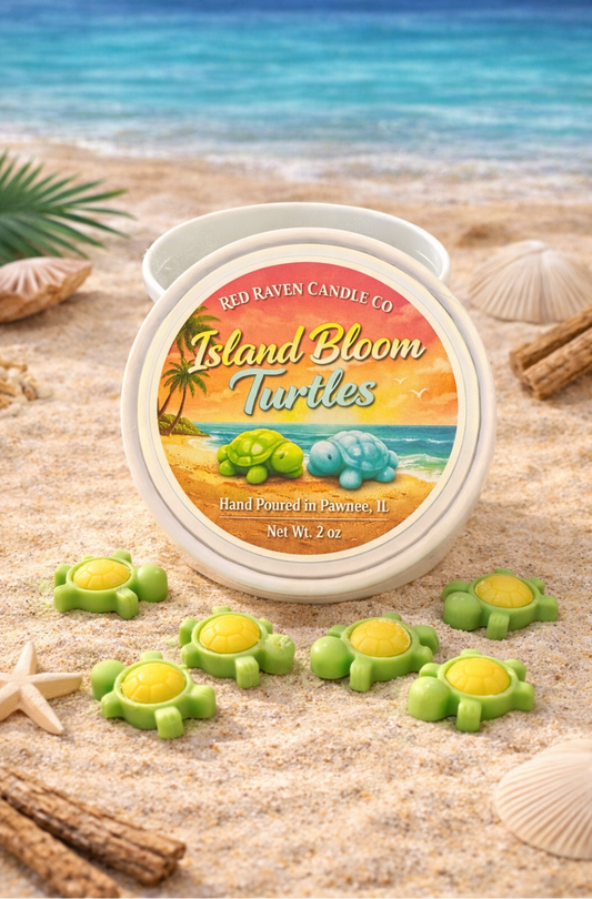 28 Mini Turtle Wax Melts – Baja Cactus Blossom - Red Raven Candle Co