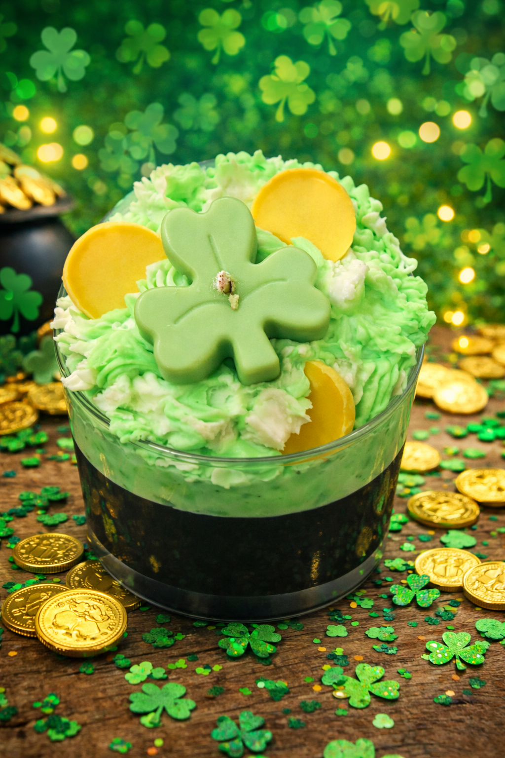 Lucky Shamrock Candle – St. Patrick’s Day Dessert Scented Candle - Red Raven Candle Co