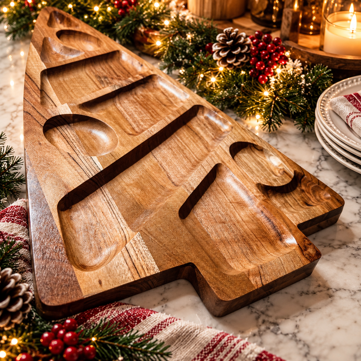 Sectional Tree Serving Board