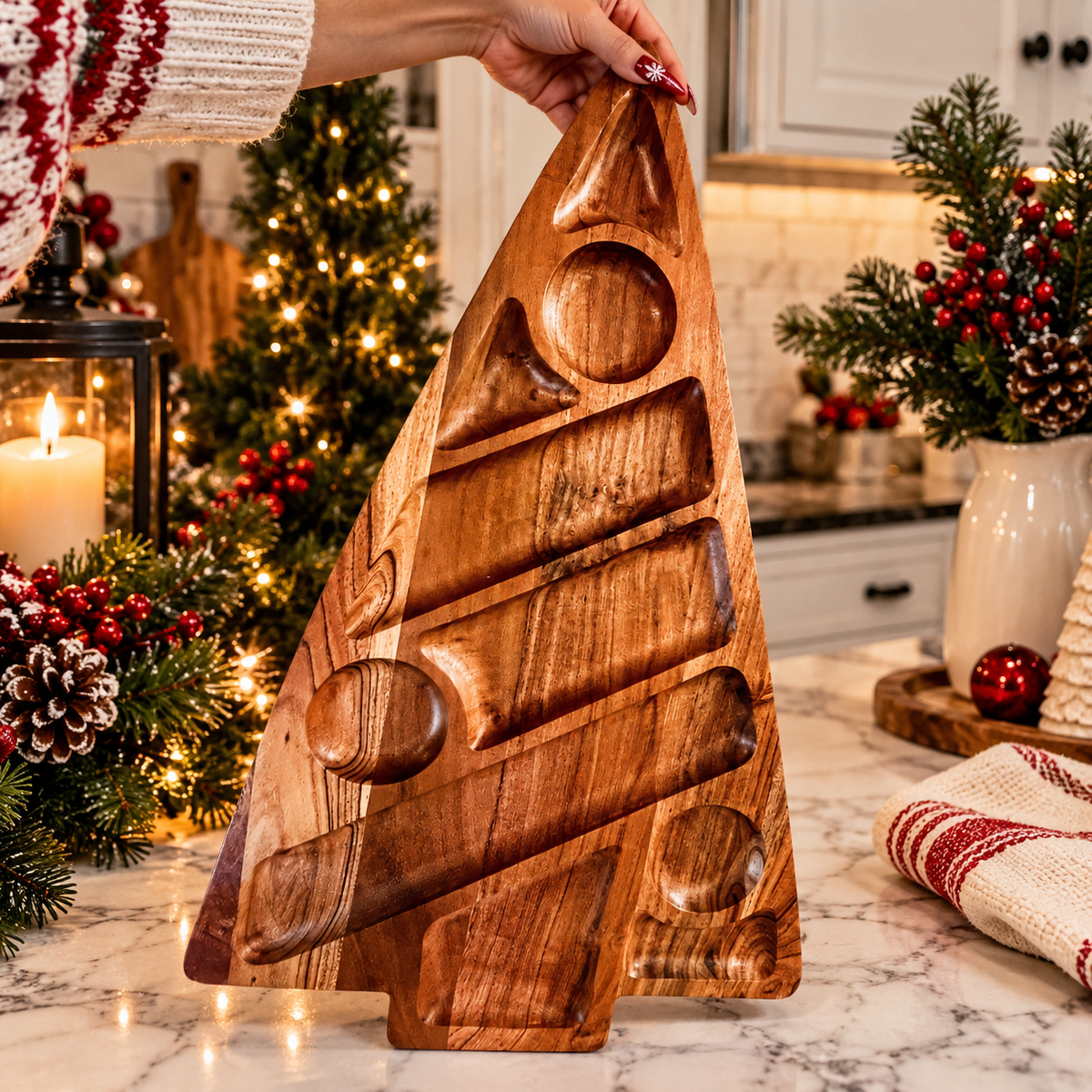 Sectional Tree Serving Board