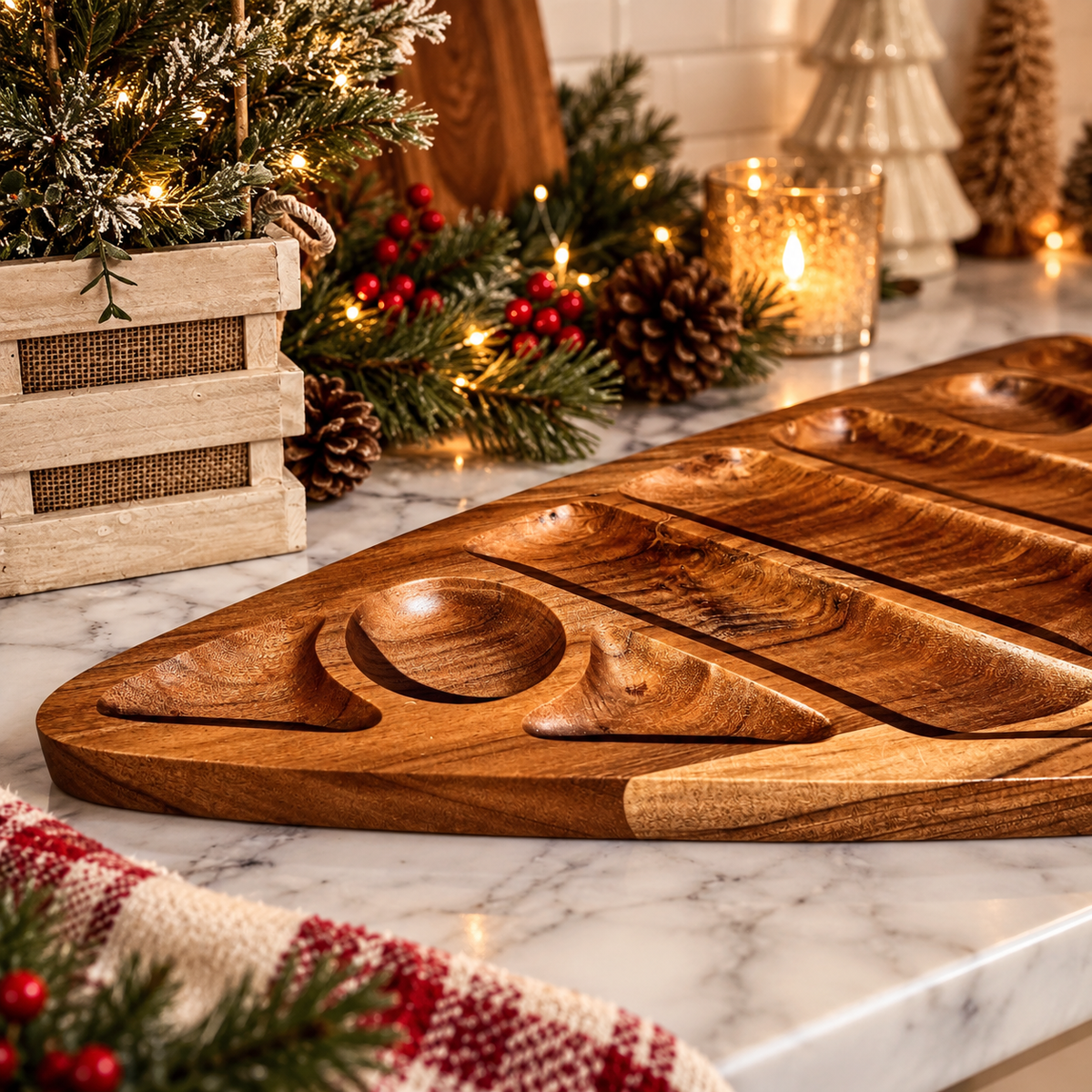Sectional Tree Serving Board