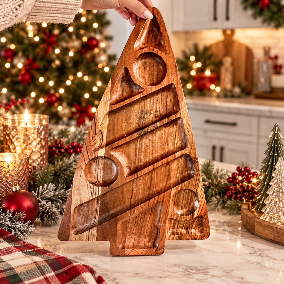 Sectional Tree Serving Board
