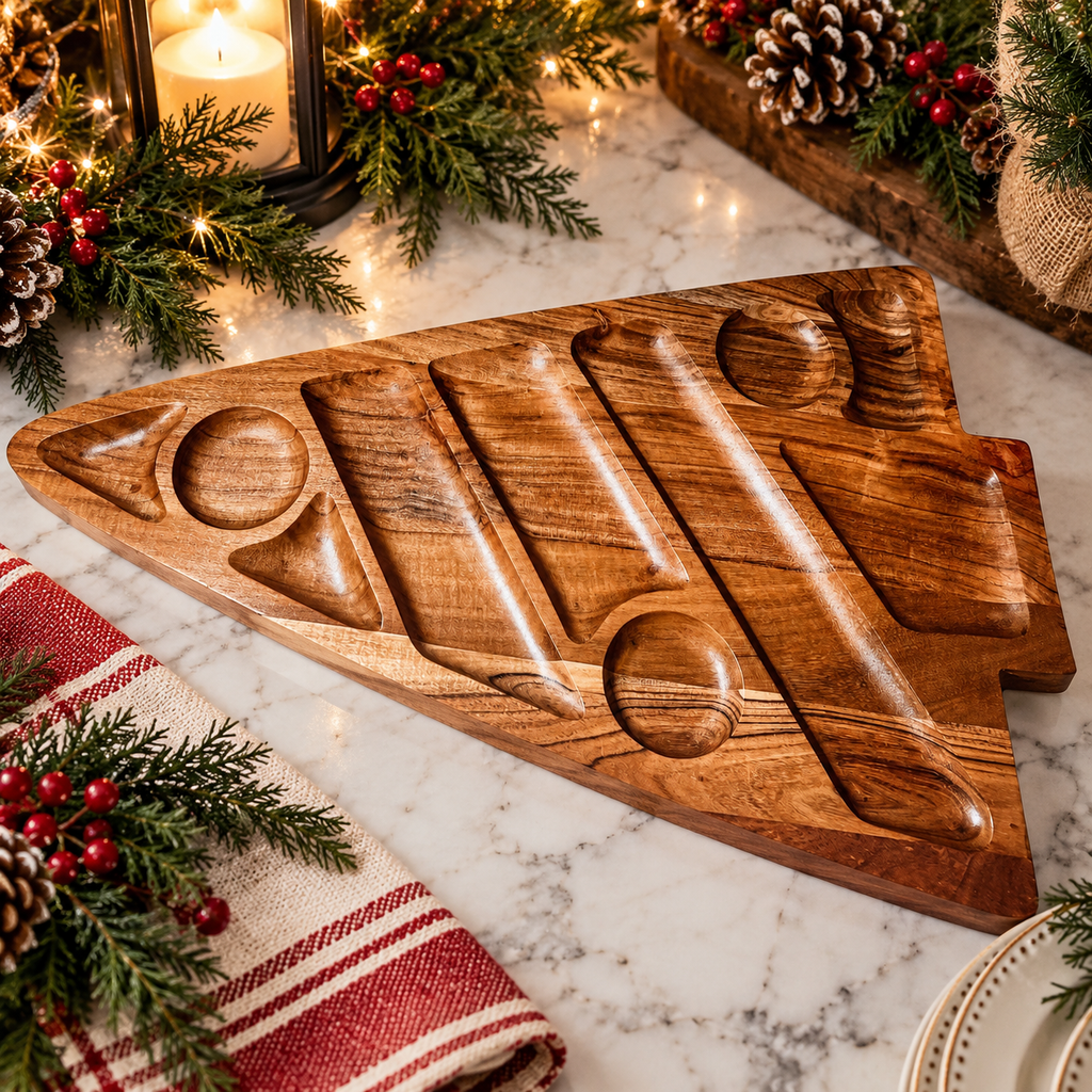 Sectional Tree Serving Board