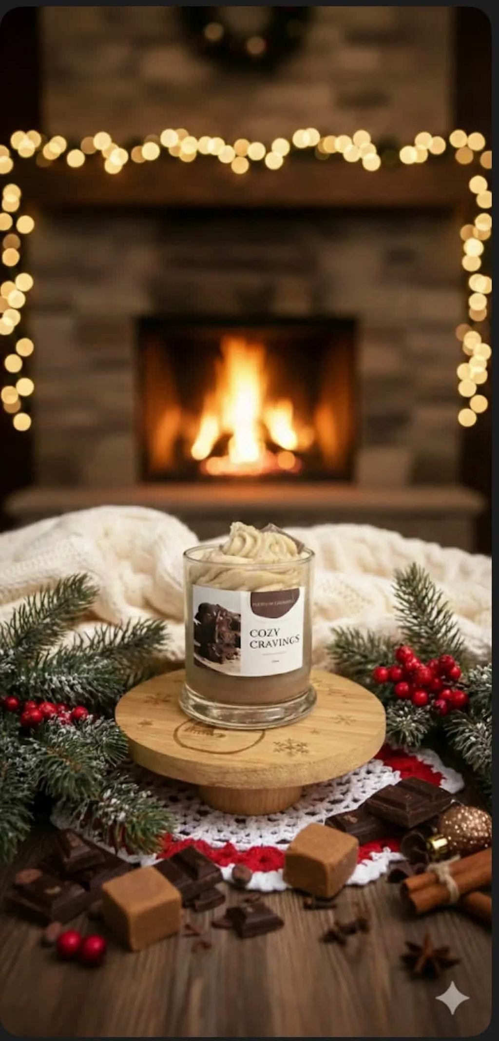 Cozy Cravings Candle Scented Candle - Red Raven Candle Co