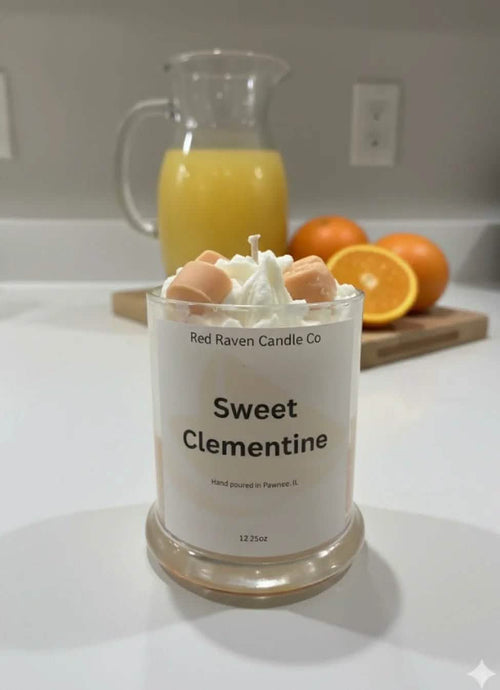 Sweet Clementine Candle - Red Raven Candle Co