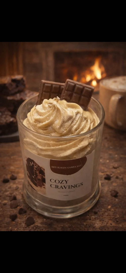 Cozy Cravings Candle Scented Candle - Red Raven Candle Co
