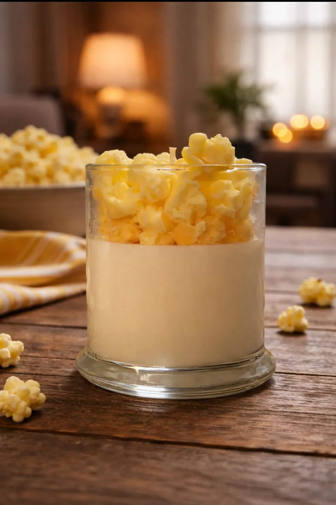 Hot Buttered Popcorn Scented Candle – Movie Night Favorite - Red Raven Candle Co