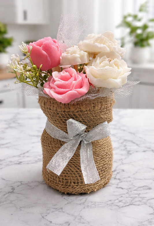 Hand-Poured Floral Wax Melt Bouquet