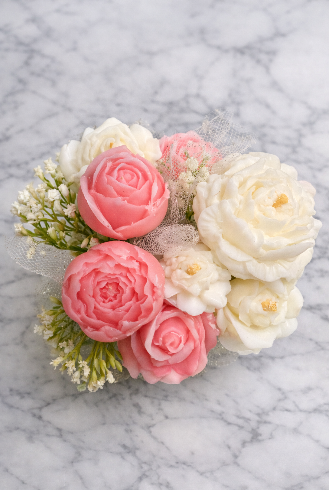 Hand-Poured Floral Wax Melt Bouquet