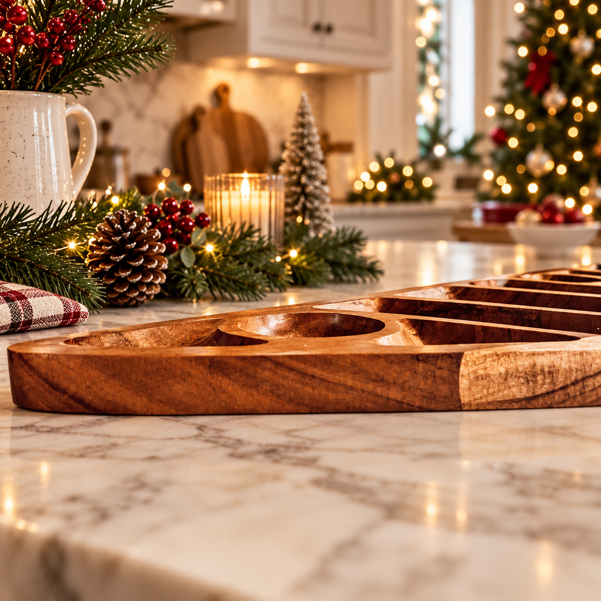 Sectional Tree Serving Board