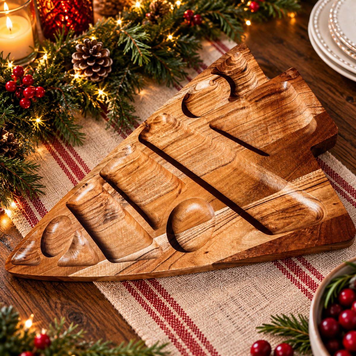 Sectional Tree Serving Board