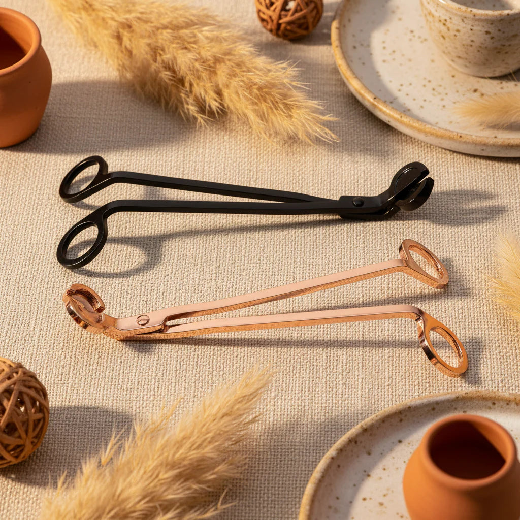 Candle Wick Trimmer | Rose Gold & Black