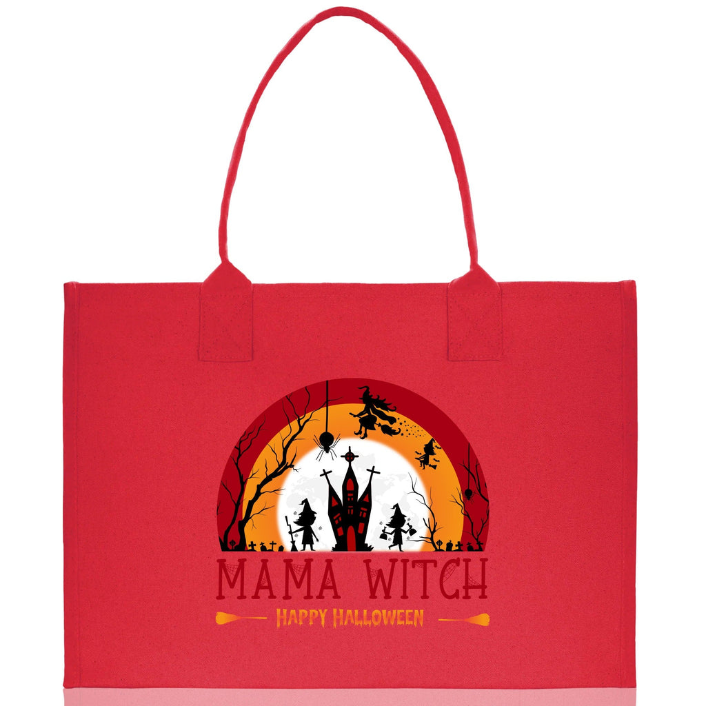 Halloween Trick or Treat Tote Bag Halloween Tote Bag for Kids Halloween Gift Halloween Candy Bag Halloween Doodles Cute Canvas Tote Bag