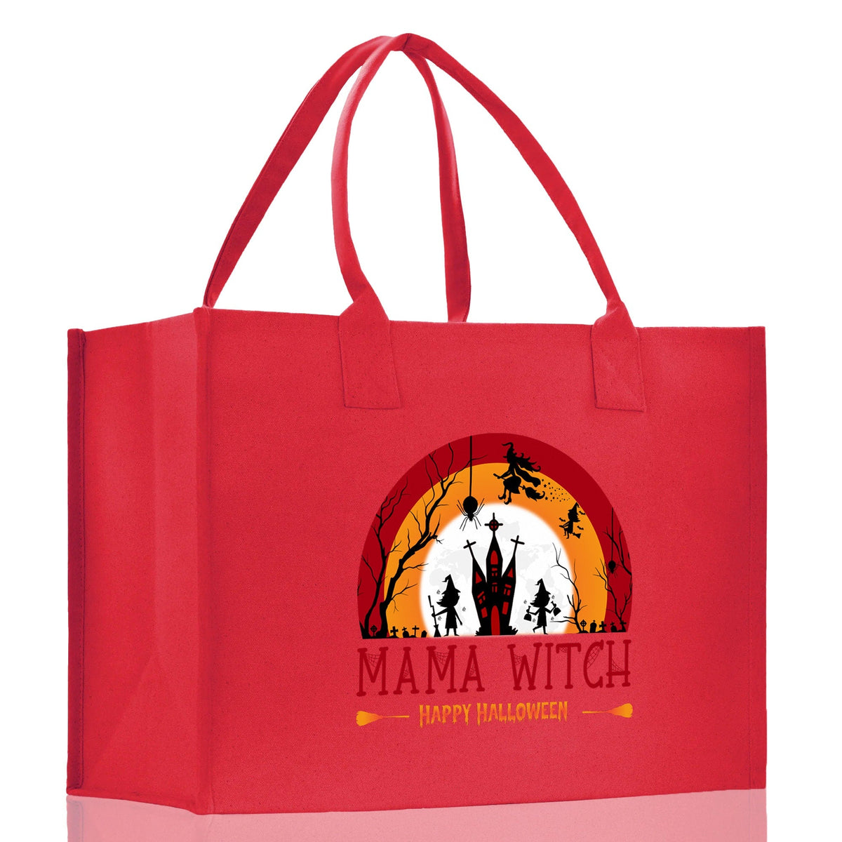 Halloween Trick or Treat Tote Bag Halloween Tote Bag for Kids Halloween Gift Halloween Candy Bag Halloween Doodles Cute Canvas Tote Bag