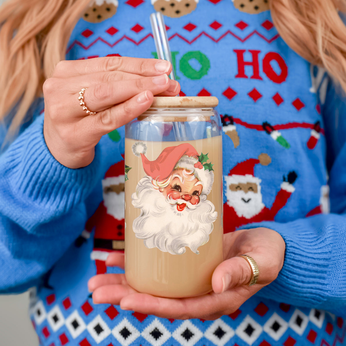 Vintage Santa 17oz