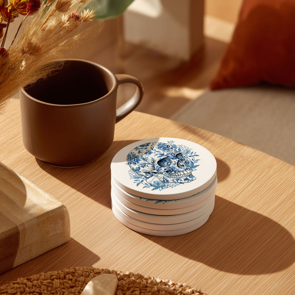 Chinoiserie Halloween Coasters